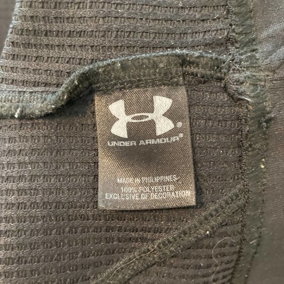 Under Armour Coldgear Loose Long Sleeve Quarter Zip Pullover Black Size Medium - Picture 7 of 8